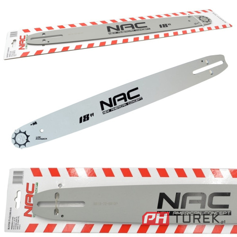 Prowadnica NAC 18" piły 0,325 1,5mm 45cm sps02-45