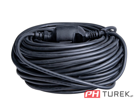 Przedłużacz elektryczny budowlany 50m IP44 pojedyczny 3x2,5 mm ogrodowy