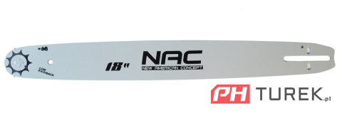 Zestaw NAC prowadnica 18" + łańcuch 72 ogniw 0.325x1,5 do piły spalinowej