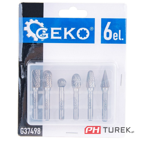 Zestaw frezów trzpieniowych do metalu 6mm 6el. z węglika spiekanego