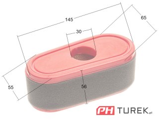 Filtr powietrza Loncin LC1P70FA wałek z wstępnym WB537HCU CZĘŚĆ ORYGINALNA