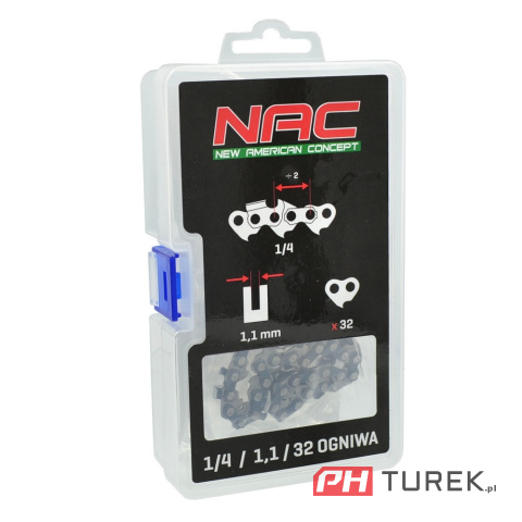 ŁAŃCUCH 5" NAC (32 ogniwka - 1/4 x1,1) CB18-12-B20-S