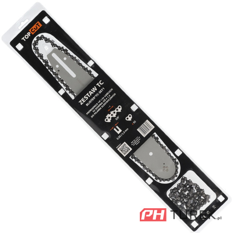 Zestaw prowadnica 14" cali 35 cm + 2 łańcuchy 52 ogniwa 3/8x1,3 pilarki TC