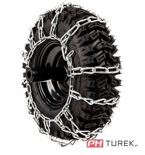 Komplet Łańcuchów 13x4.10-6 2szt łańcuch do śniegu przyczepka odśnieżarka