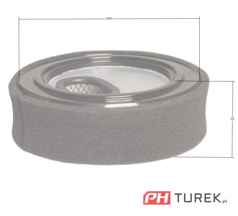 Filtr powietrza Loncin okrągły LC2V90(T230) 180100104-T230 oryginalny