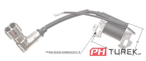 Moduł zapłonowy Loncin cewka LC1P70FC 1P61FC 1P65FC 1P70FC 270920286-0001