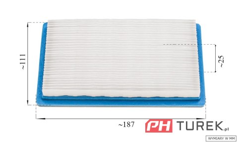 Filtr powietrza kawasaki fh430 v john deere miu10998 husqvarna 531 30 81-57