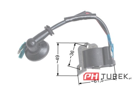 Moduł zapłonowy cewka NAC CG260 1E34F-26 BC, CG, CYK 26, 260 wykaszarki