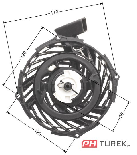 Rozrusznik B&S briggs&stratton 450E 500E 550E 575E 593959 591139 590588