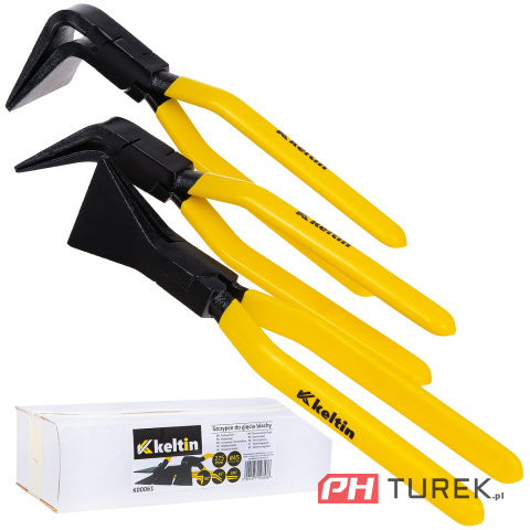 Zestaw szczypiec dekarskich do gięcia blachy komplet 3szt. 180°, 90° i 45°