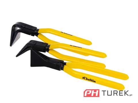 Zestaw szczypiec dekarskich do gięcia blachy komplet 3szt. 180°, 90° i 45°