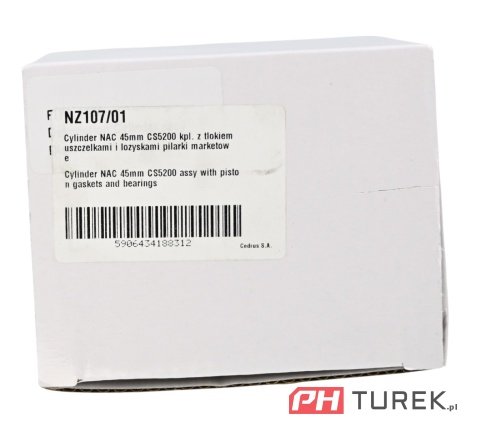 Cylinder NAC 45 mm CS5200 SP01-52 z tłokiem uszczelkami i łożyskami pilarki