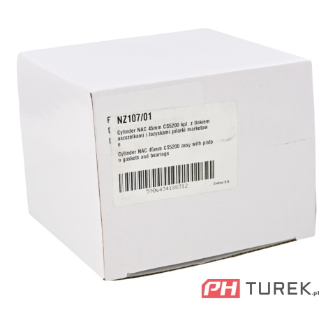 Cylinder NAC 45 mm CS5200 SP01-52 z tłokiem uszczelkami i łożyskami pilarki