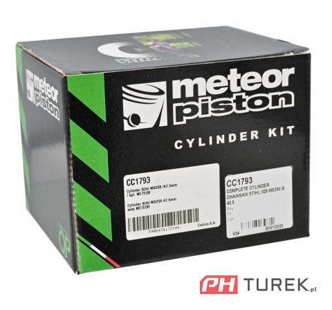 Cylinder Stihl MS250 42.5mm kompletny METEOR 1123 020 1209, 1123 020 1206