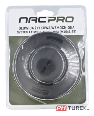 Głowica żyłkowa NAC PRO z systemem łatwego nawijania M10x1,25 mm wzmocniona