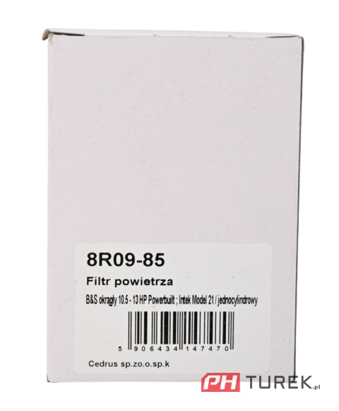 Filtr powietrza B&S okrągły 10.5 - 13 HP Powerbuilt Intek Model 21 jednocyl