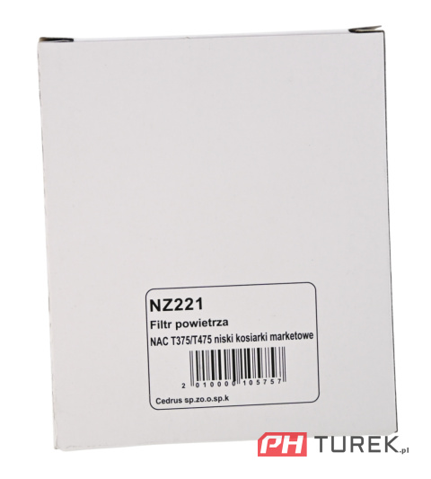 Filtr powietrza NAC T375 T475 T575 T675 w510 niski kosiarki marketowe