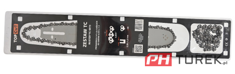 Zestaw prowadnica 14" cali 35 cm + 2 łańcuchy 60 ogniw 0.325x1,5 pilarek TC