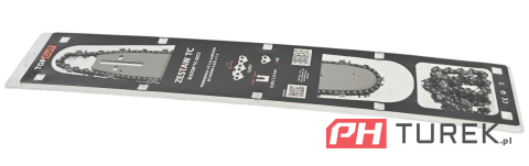 Zestaw prowadnica 14" cali 35 cm + 2 łańcuchy 60 ogniw 0.325x1,5 pilarek TC
