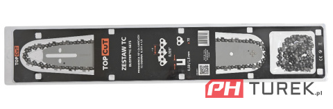 Zestaw prowadnica 18" cali 45 cm + 2 łańcuchy 72 ogniwa 0.325x1,5mm pilarki