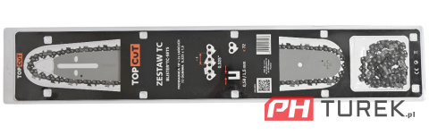 Zestaw prowadnica 18" cali 45 cm + 2 łańcuchy 72 ogniwa 0.325x1,5mm pilarki