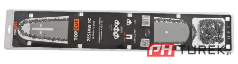 Zestaw prowadnica 20" cali 50 cm + 2 łańcuchy 76 ogniw 0.325x1,5 mm pilarki