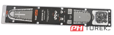 Zestaw prowadnica 20" cali 50 cm + 2 łańcuchy 76 ogniw 0.325x1,5 mm pilarki