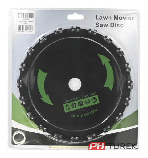 Tarcza tnąca z łańcuchem do kosy spalinowej 230mm