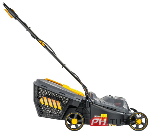 Kosiarka akumulatorowa do trawy lekka zwrotna 32cm 30l 4AH ładowarka 2x AKU