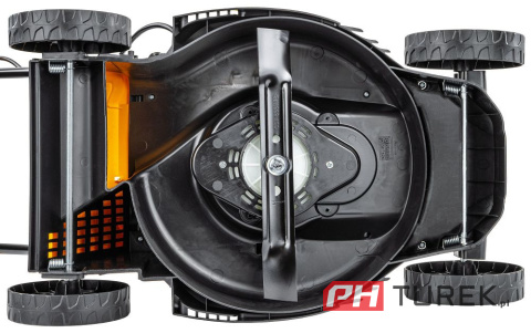 Kosiarka akumulatorowa do trawy lekka zwrotna 32cm 30l 4AH ładowarka 2x AKU