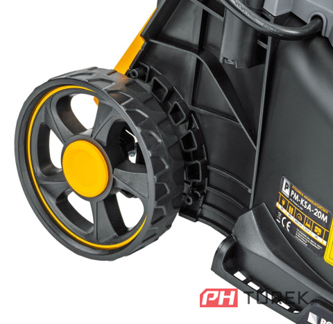 Kosiarka akumulatorowa do trawy lekka zwrotna 32cm 30l 4AH ładowarka 2x AKU