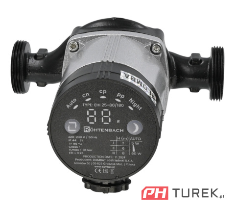 Pompa obiegowa elektroniczna 25-80/180 + śrubunki