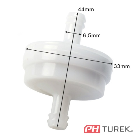 Filtr paliwa B&S 75 mikronów biały Briggs&Stratton 394358