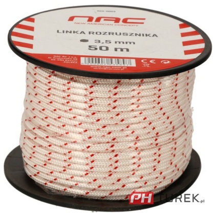 Linka rozrusznika szarpaka 3,5 mm x 50 m NAC sznurek do startera mocna