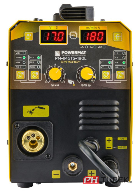 Migomat inwertorowy spawarka inwetorowa MIG MAG MMA TIG LIFT 180A SYNERGIA