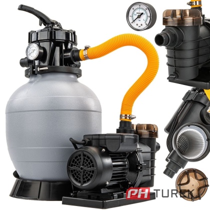 Pompa piaskowa do basenu PM-PPDB-250J 7900 l/h kwarcowy kulki filtracyjne