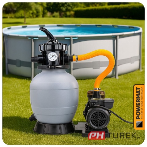 Pompa piaskowa do basenu PM-PPDB-400J 10 000 l/h kwarcowy kulki filtracyjne