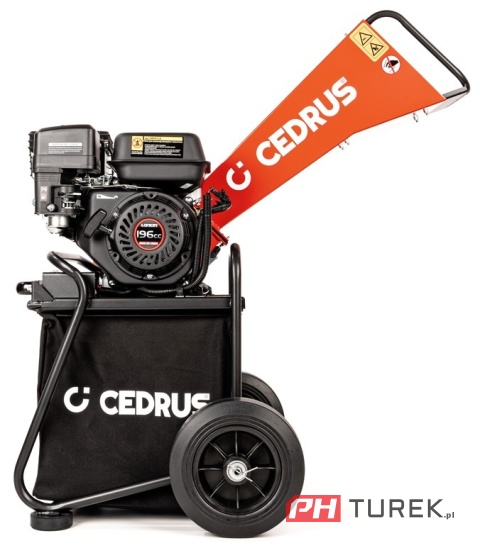 Rozdrabniacz spalinowa RĘBAK Cedrus Loncin G200F gałęzie 50 mm 65l RB01C
