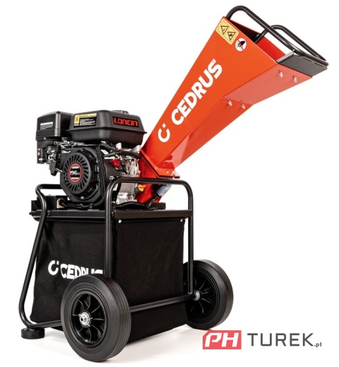 Rozdrabniacz spalinowa RĘBAK Cedrus Loncin G200F gałęzie 50 mm 65l RB01C