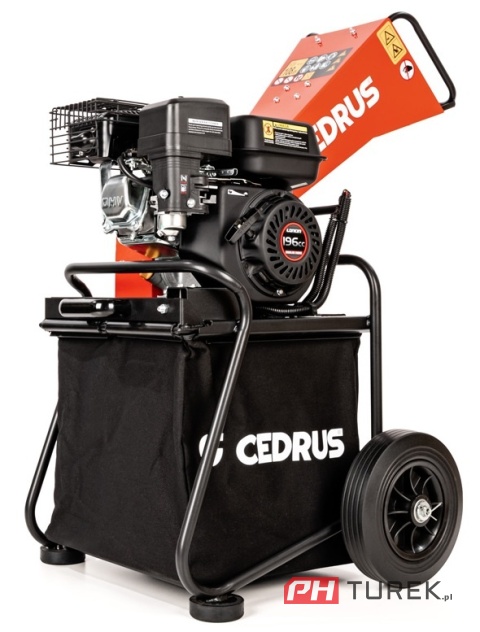 Rozdrabniacz spalinowa RĘBAK Cedrus Loncin G200F gałęzie 50 mm 65l RB01C