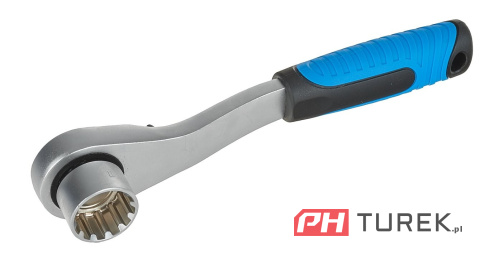 Zestaw nasadek przelotowych spline z grzechotką 10-24mm 17el. CrV