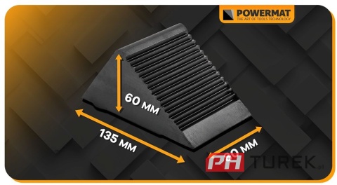 2X Kliny gumowe 2 sztuki pod koła drzwi koło blokada kół 135x80 PM-GKPK-133