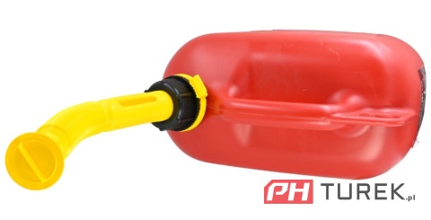 Kanister jednokomorowy 5l czerwony Cedrus ze skalą pomiarową UN cert HDPE