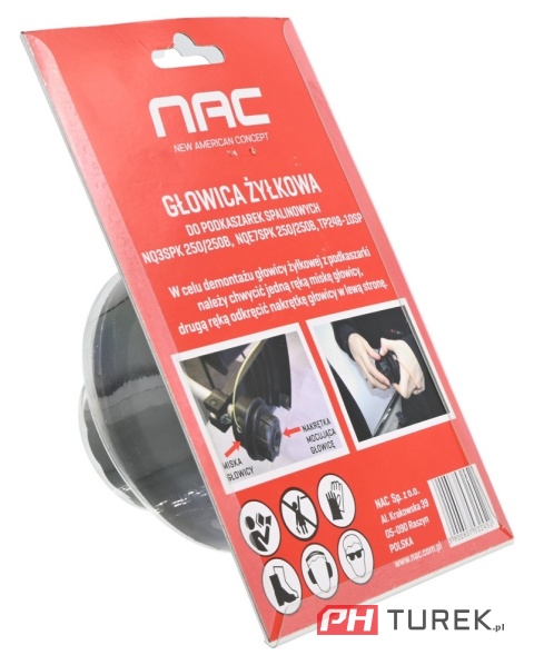 Nac głowica żyłkowa nqe-3spk-250b 27spk tp248-10sp