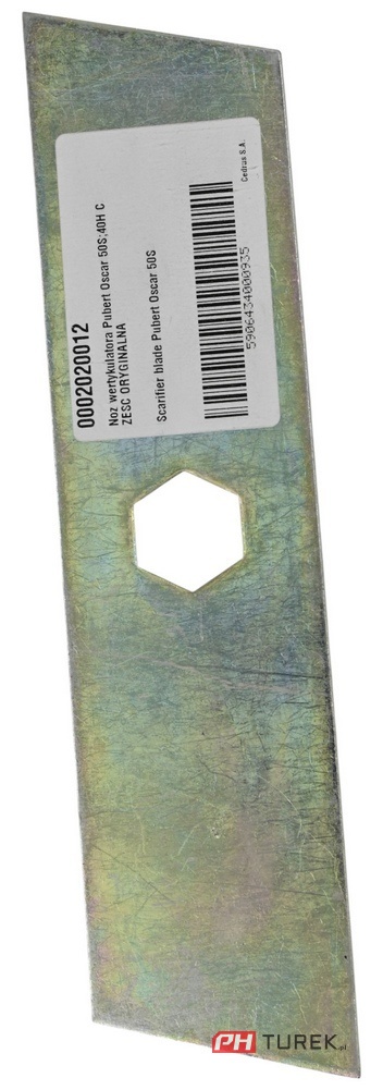 Nóż wertykulatora Pubert Oscar 50S 40H ORYGINALNY 0002020012 K320020002