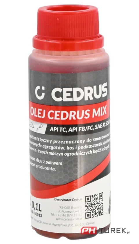 Olej do mieszanki silników dwusuwowych 2-suwowych 2T MIX CEDRUS 0.1L 100ml