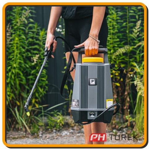 Opryskiwacz akumulatorowy ciśnieniowy na ramię ogrodowy lekki 2AH LI-ION 8L