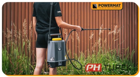 Opryskiwacz akumulatorowy ciśnieniowy na ramię ogrodowy lekki 2AH LI-ION 8L