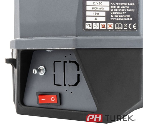 Opryskiwacz akumulatorowy ciśnieniowy na ramię ogrodowy lekki 2AH LI-ION 8L