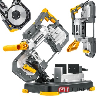 PIŁA TAŚMOWA DO METALU PCV Z PODSTAWĄ PRZECINARKA UKOŚNICA PRZENOŚNA 1200W